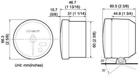 Defi-Link Meter BF size