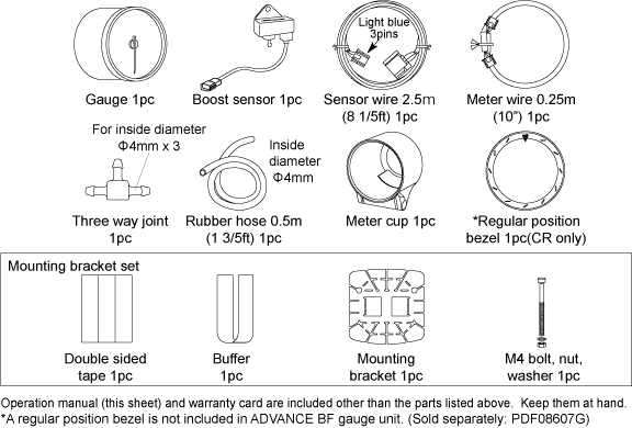 ADVANCE CR in-mani components