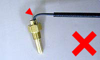 Temperature sensor (common for Oil Temperature gauge and Water Temperature gauge) bad example