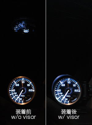 Difference between with/without Single Meter Visor