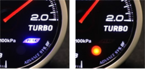 ADVANCE BF peak and warning LED