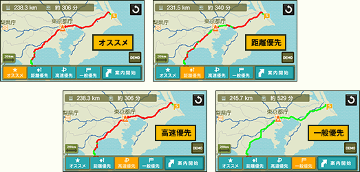4種のルート探索