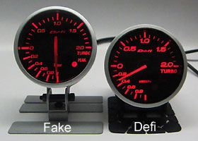 Amber red illumination comparison