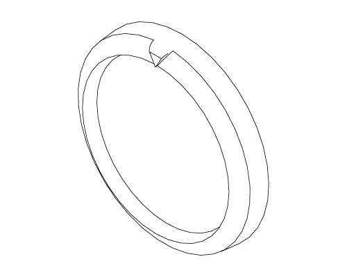 PDF13306G_80mm, 3 1/8″ Regular Position Bezel Metallic blue