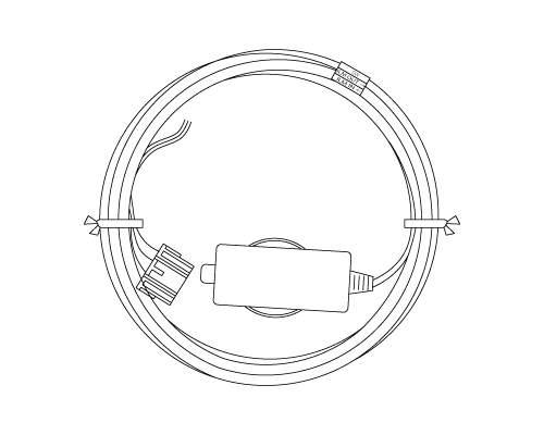 PDF15601H_Power source wire(1.5m, 5ft)