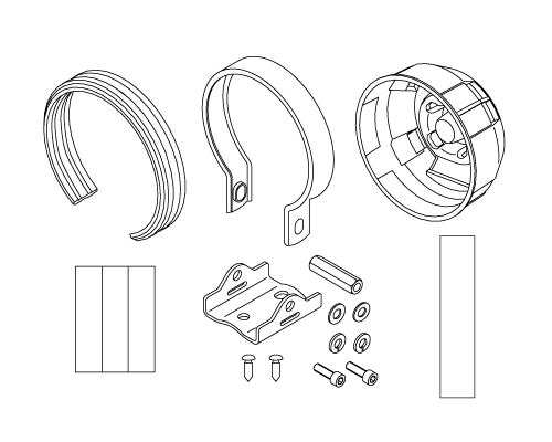 PDF20104G_Mounting bracket and accessory set for 80mm tachometer